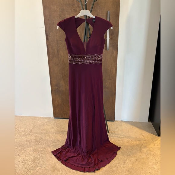 Xscape Deep Purple Backless Dress - Picture 10 of 10